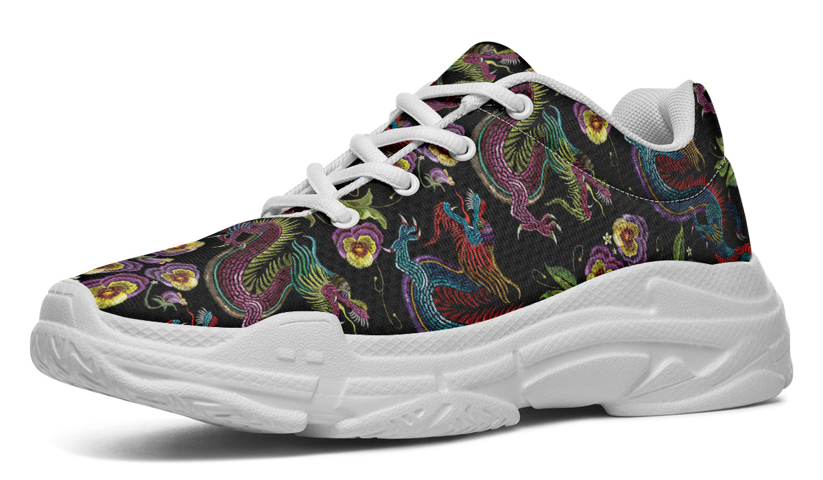 Dragon Noir Chunky Sneakers