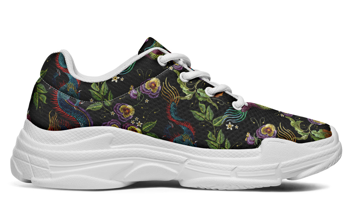 Dragon Noir Chunky Sneakers