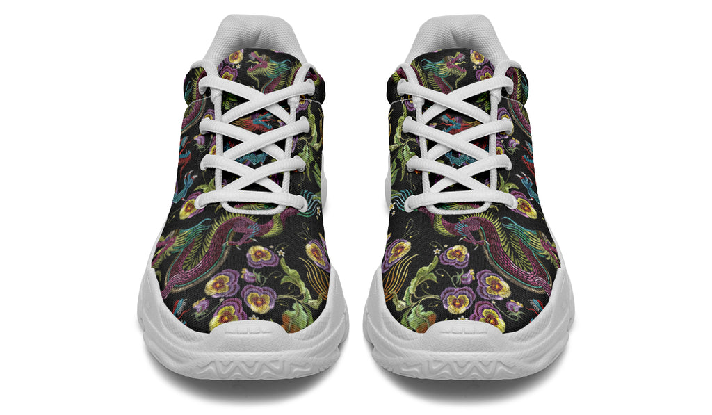 Dragon Noir Chunky Sneakers