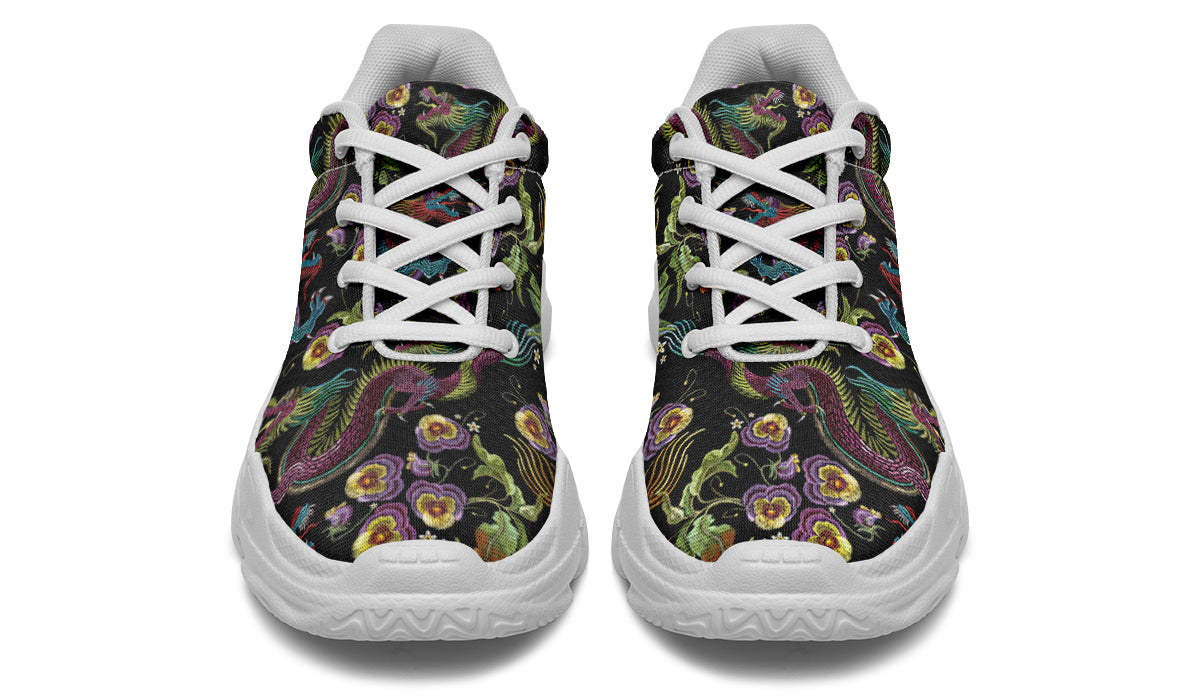 Dragon Noir Chunky Sneakers