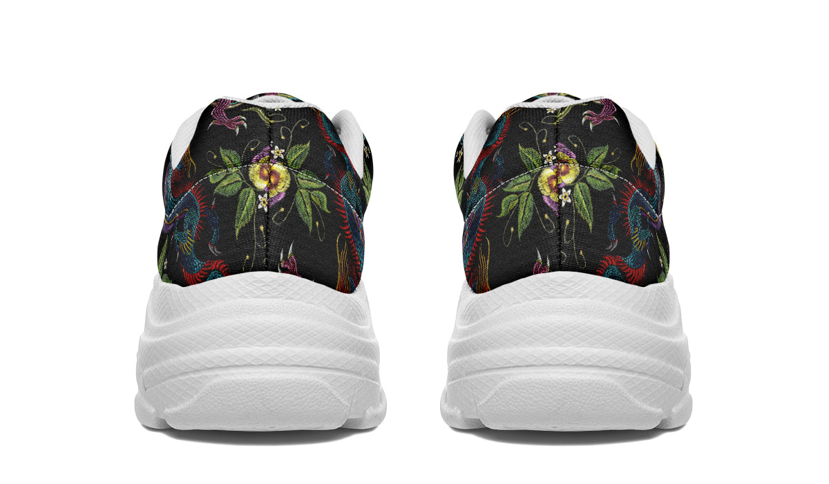 Dragon Noir Chunky Sneakers