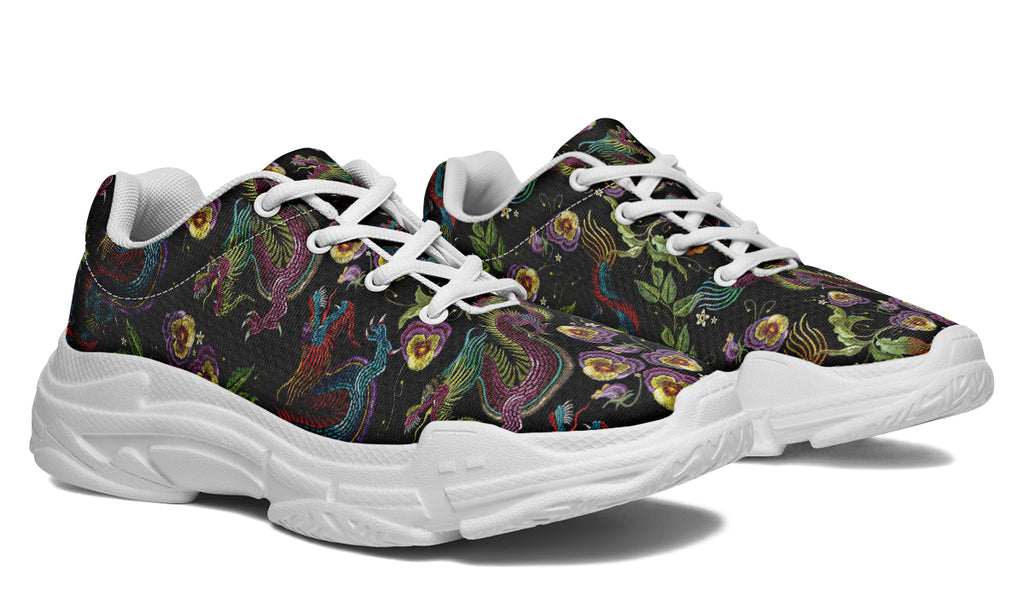 Dragon Noir Chunky Sneakers