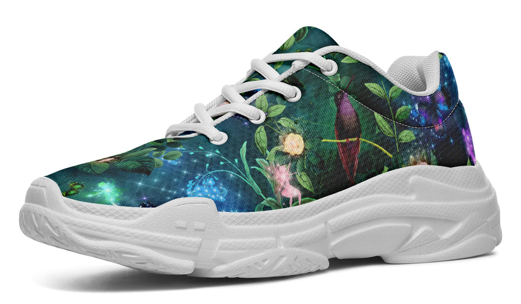 Enchanted Garden Chunky Sneakers - Offbeat Sweetie