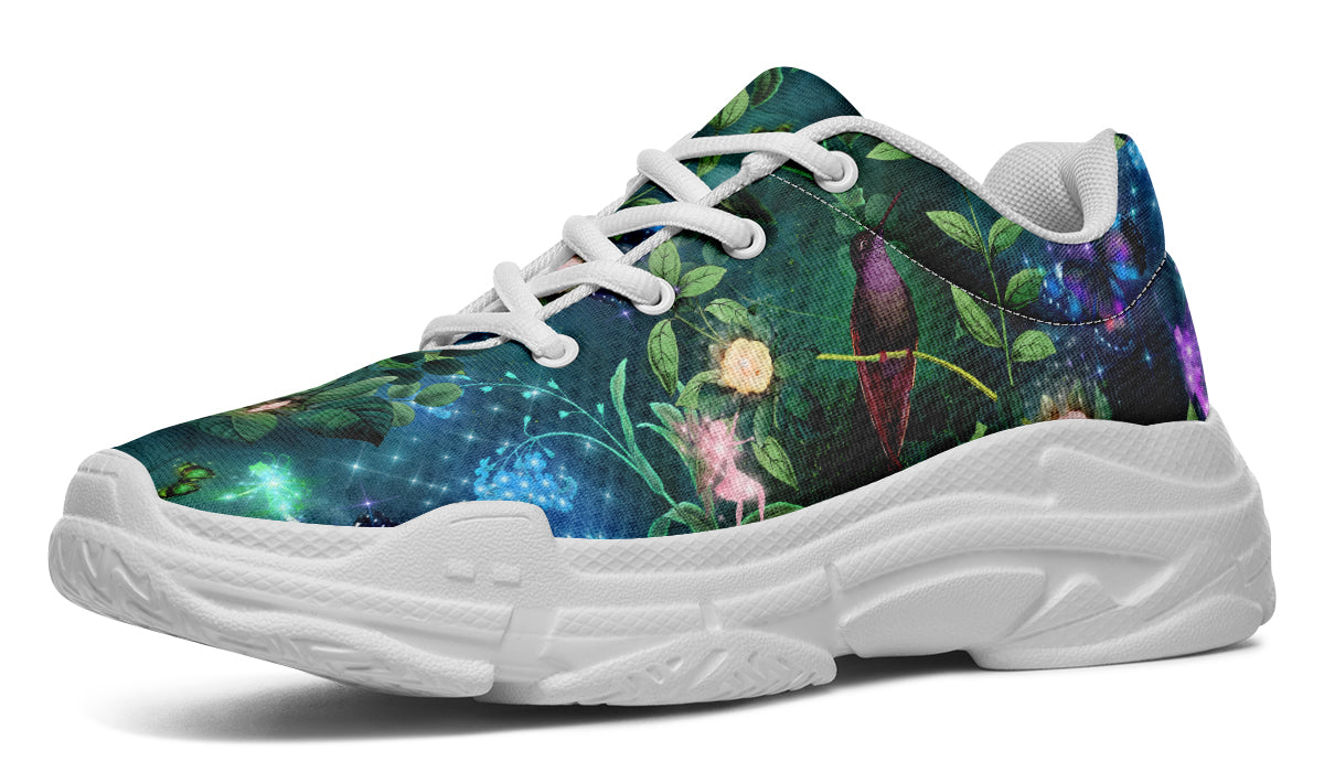 Enchanted Garden Chunky Sneakers - Offbeat Sweetie