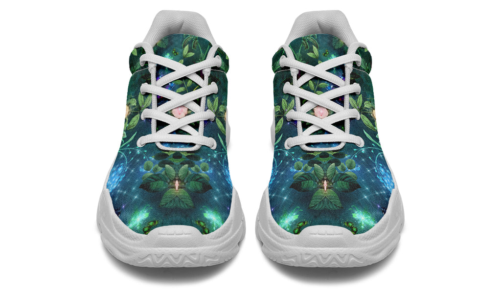 Enchanted Garden Chunky Sneakers - Offbeat Sweetie