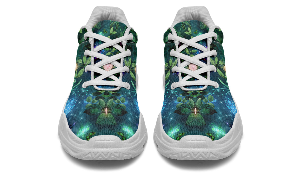 Enchanted Garden Chunky Sneakers - Offbeat Sweetie