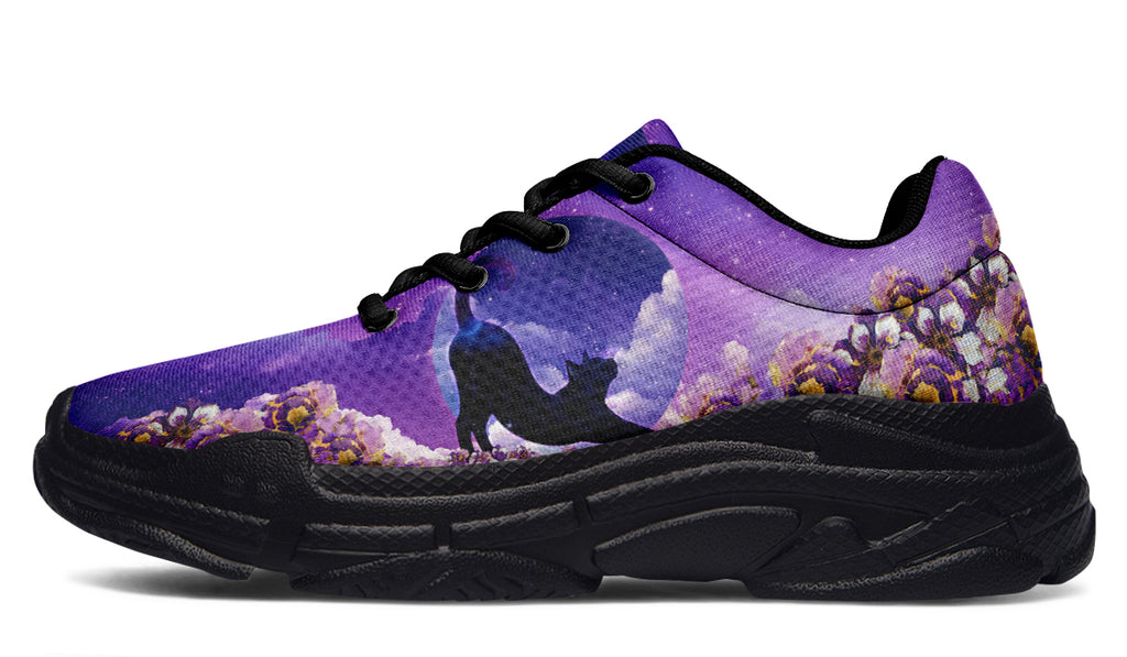 Enchanted Lavender Moon Chunky Sneakers
