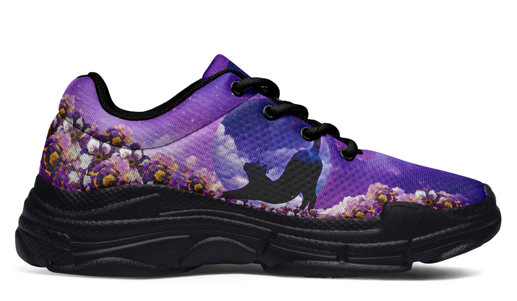 Enchanted Lavender Moon Chunky Sneakers
