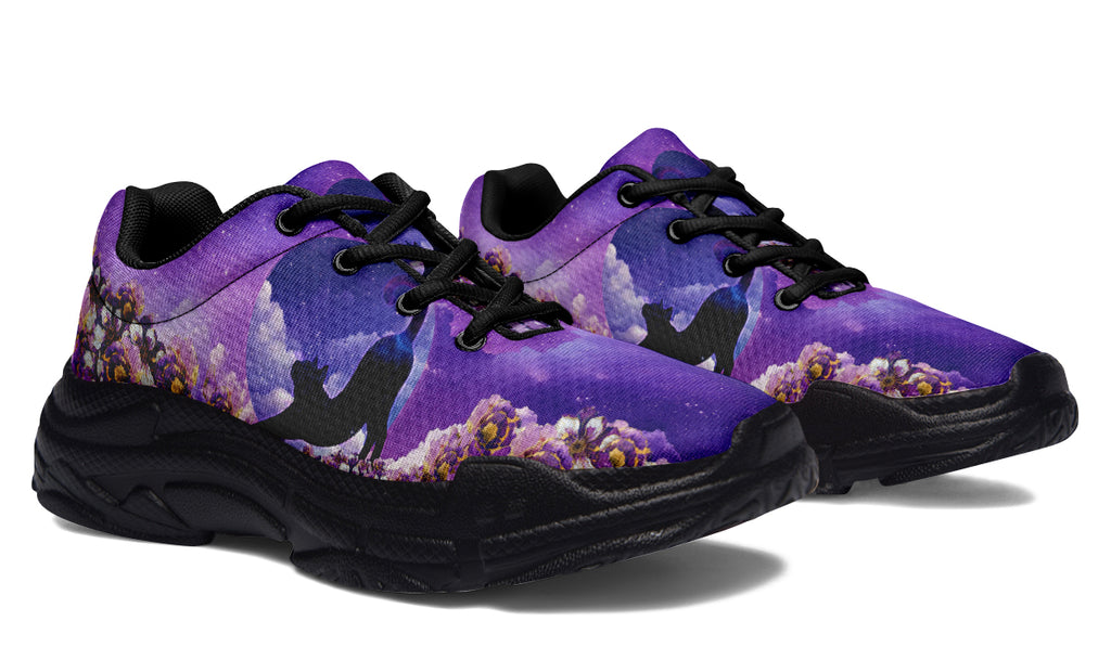 Enchanted Lavender Moon Chunky Sneakers