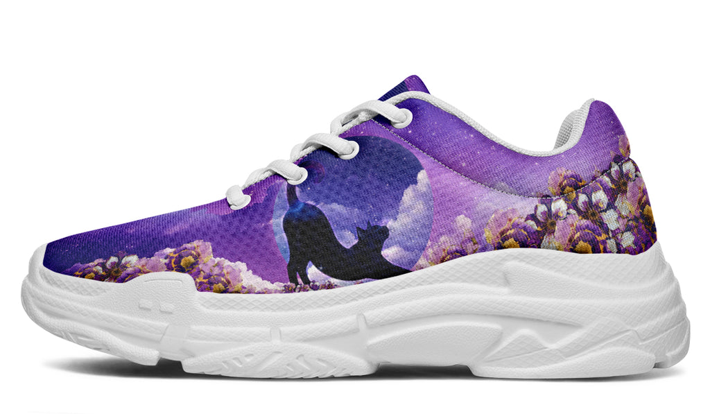 Enchanted Lavender Moon Chunky Sneakers