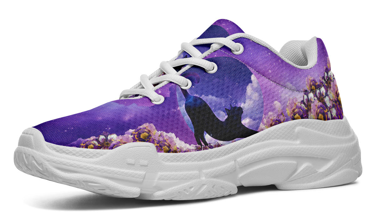 Enchanted Lavender Moon Chunky Sneakers