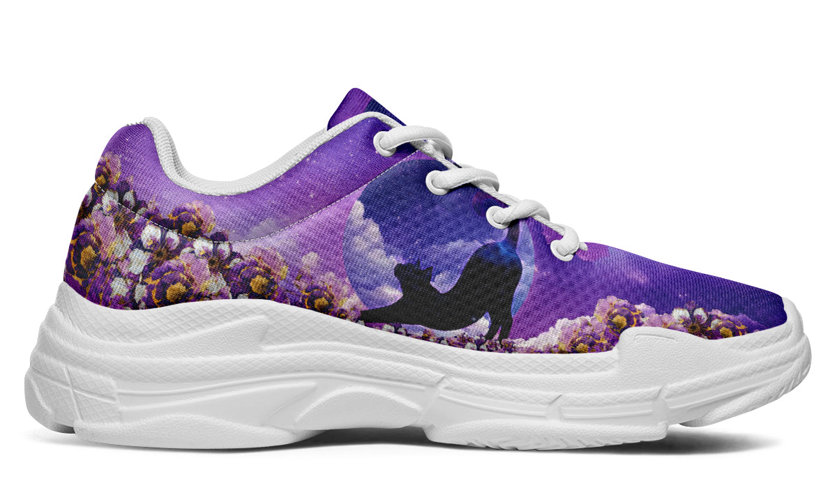 Enchanted Lavender Moon Chunky Sneakers