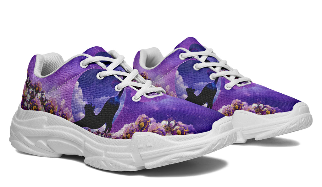 Enchanted Lavender Moon Chunky Sneakers