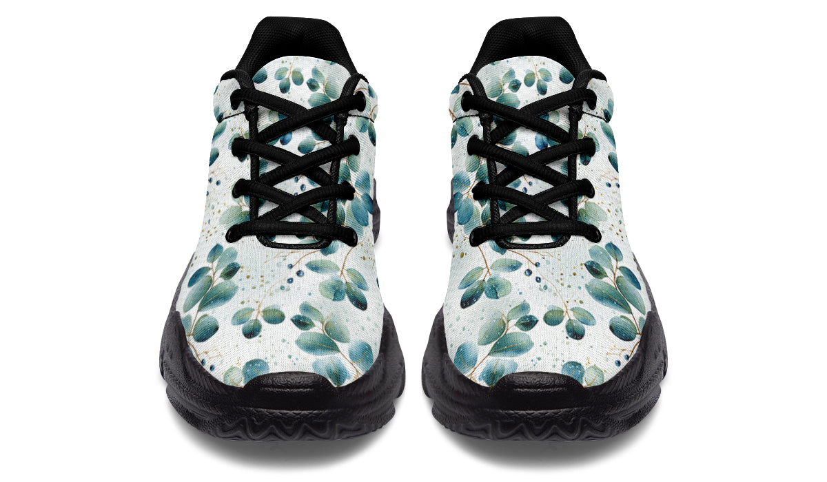 Eucalyptus Leaves Chunky Sneakers - Offbeat Sweetie