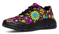 Funky Retro Flowers Chunky Sneakers - Offbeat Sweetie