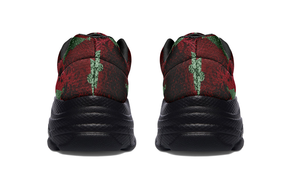 Glam Christmas Chunky Sneakers - Offbeat Sweetie