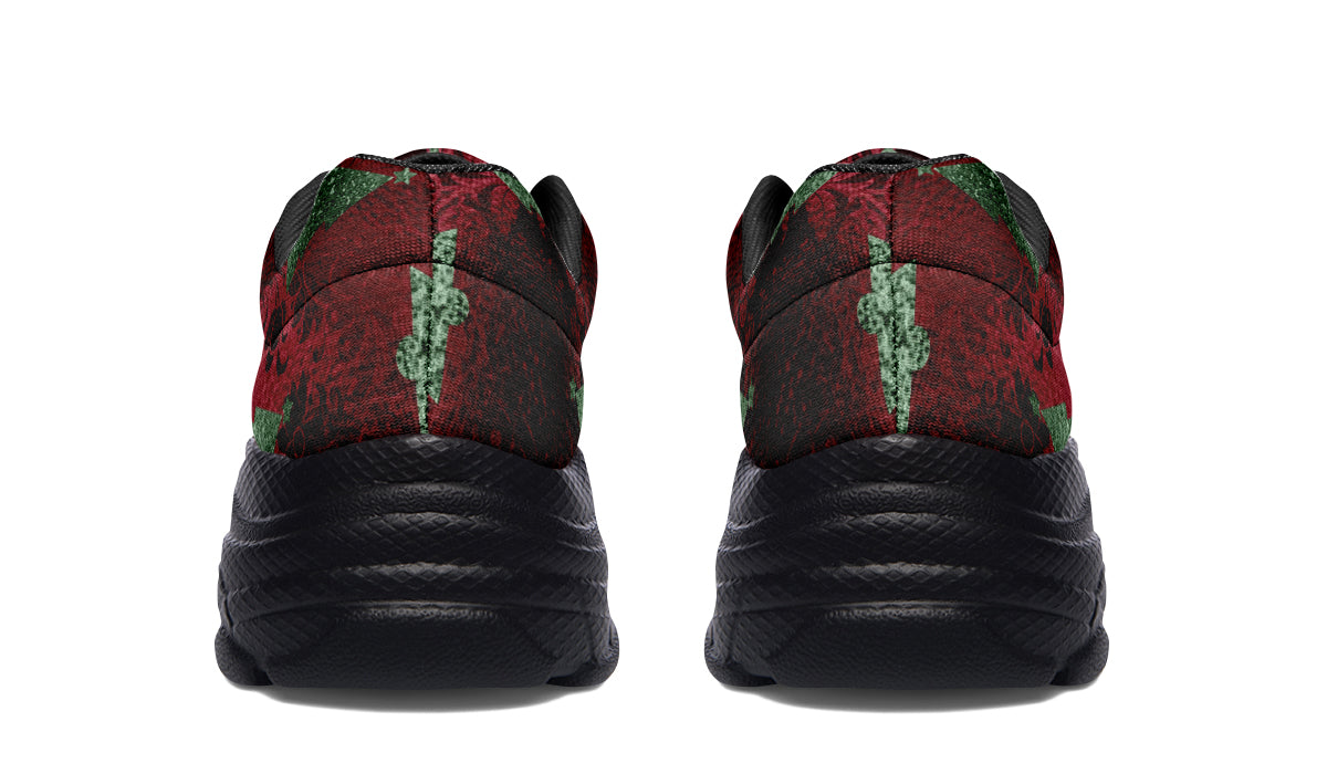 Glam Christmas Chunky Sneakers - Offbeat Sweetie