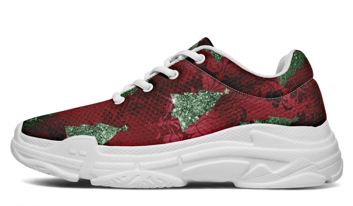 Glam Christmas Chunky Sneakers - Offbeat Sweetie