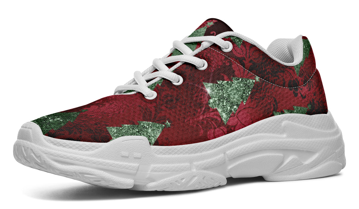 Glam Christmas Chunky Sneakers - Offbeat Sweetie