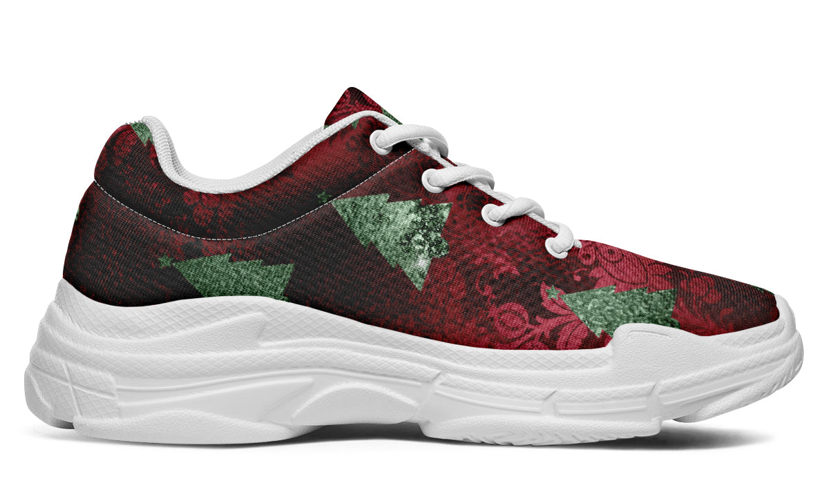 Glam Christmas Chunky Sneakers - Offbeat Sweetie