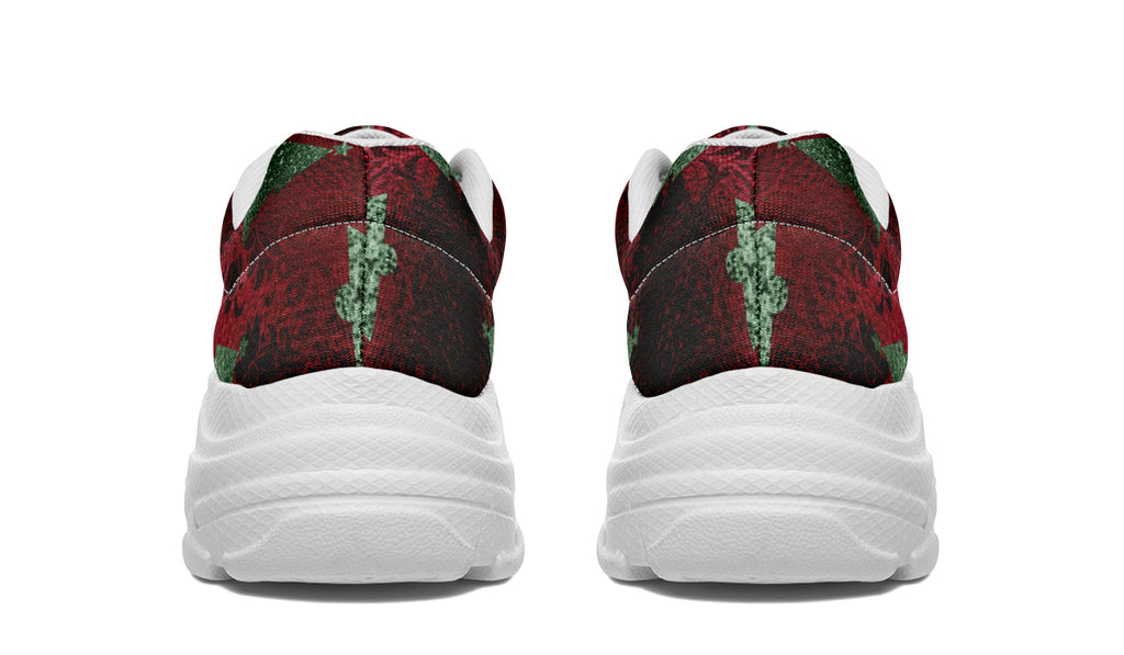 Glam Christmas Chunky Sneakers - Offbeat Sweetie