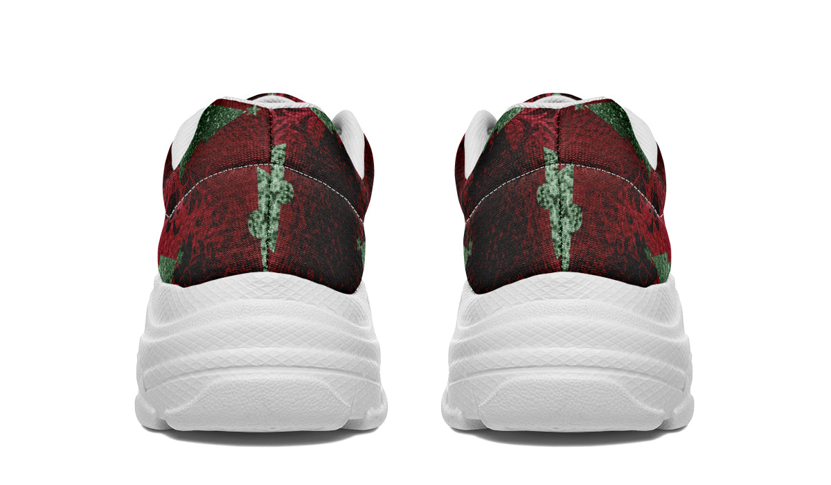 Glam Christmas Chunky Sneakers - Offbeat Sweetie