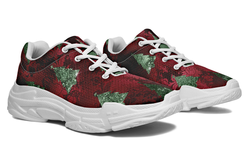 Glam Christmas Chunky Sneakers - Offbeat Sweetie