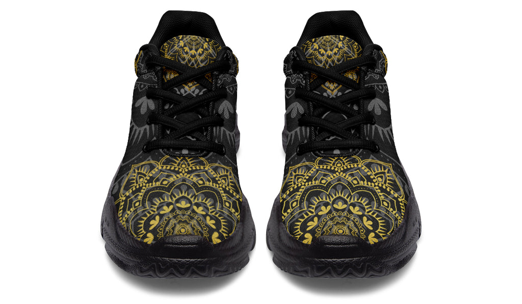 Golden Mandala Chunky Sneakers - Offbeat Sweetie