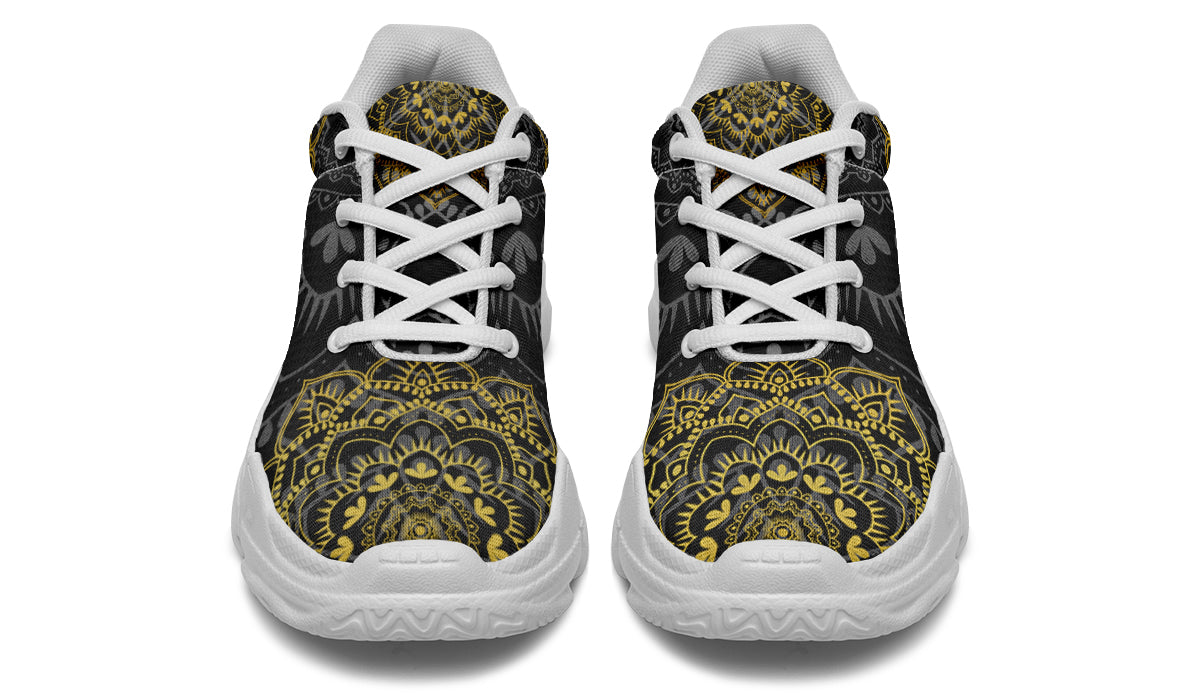 Golden Mandala Chunky Sneakers - Offbeat Sweetie