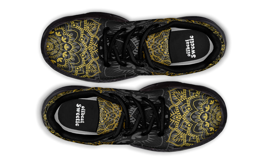 Golden Mandala Chunky Sneakers - Offbeat Sweetie