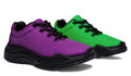 Green And Purple Mismatch Chunky Sneakers - Offbeat Sweetie