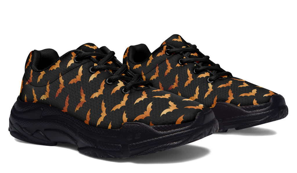Halloween Bats Chunky Sneakers - Offbeat Sweetie