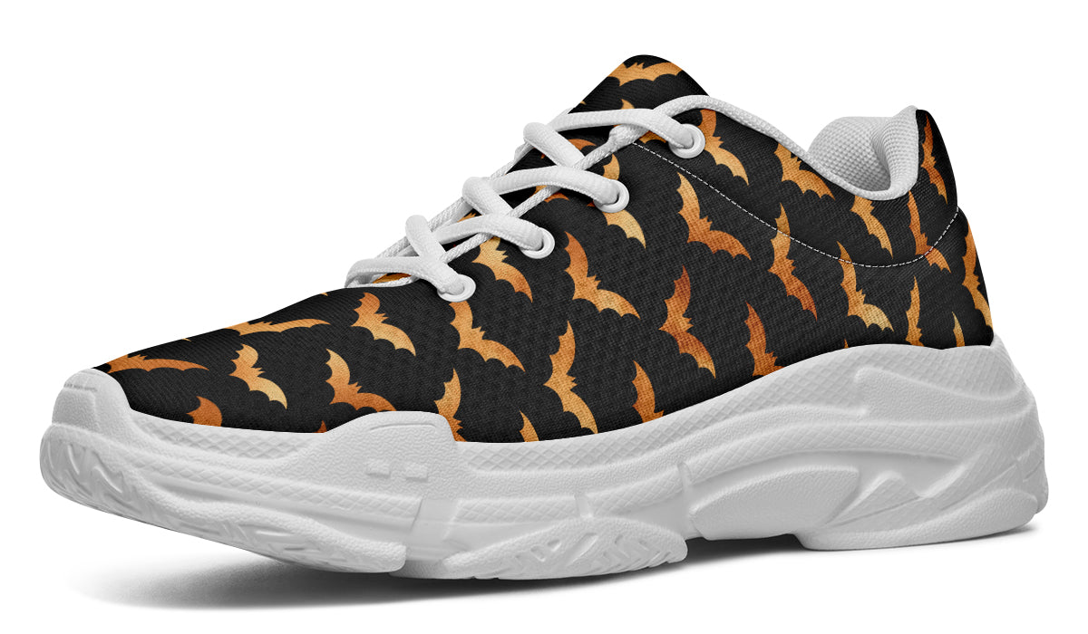 Halloween Bats Chunky Sneakers - Offbeat Sweetie