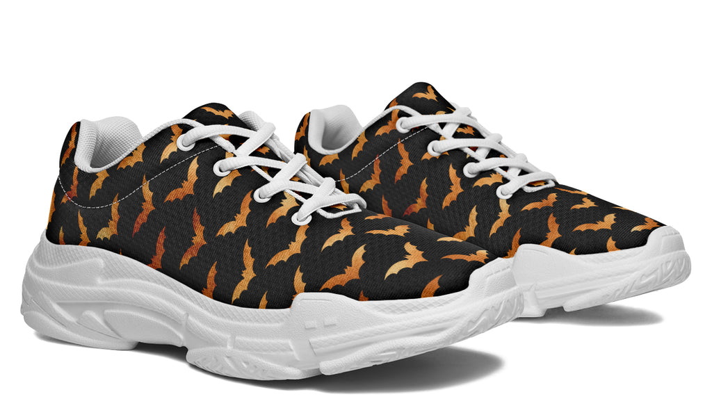 Halloween Bats Chunky Sneakers - Offbeat Sweetie
