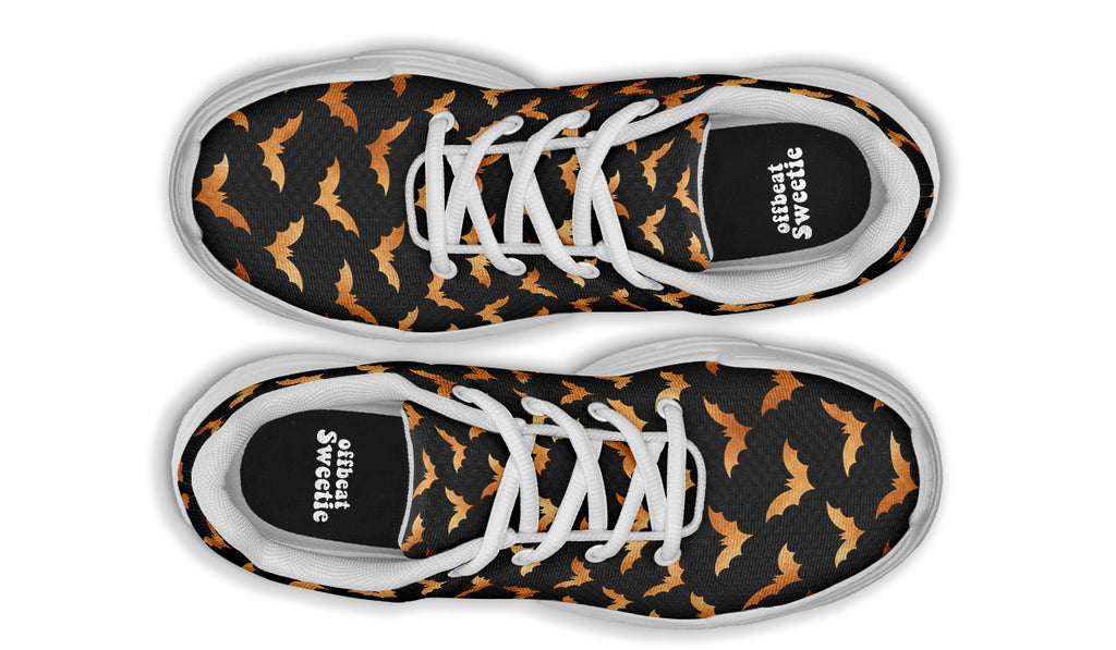 Halloween Bats Chunky Sneakers - Offbeat Sweetie