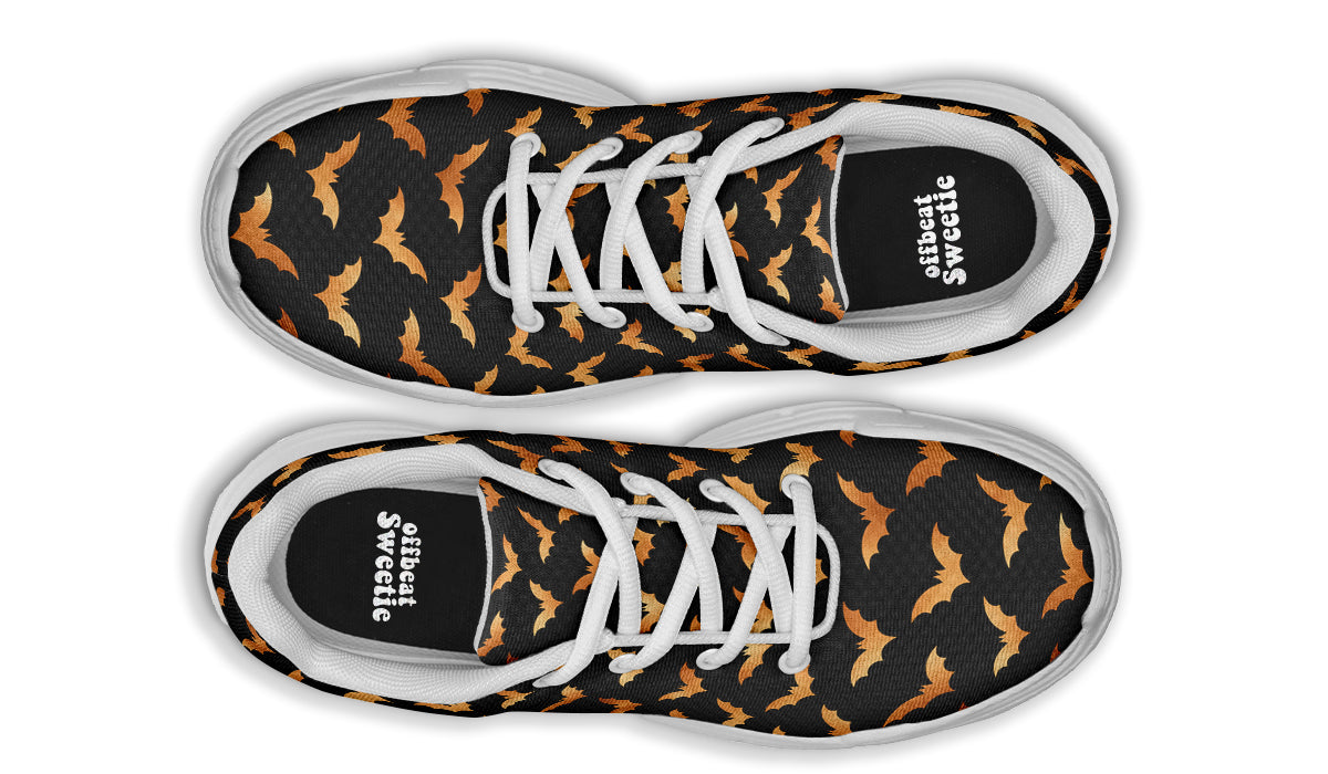 Halloween Bats Chunky Sneakers - Offbeat Sweetie