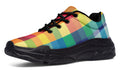 Happy Rainbow Plaid Chunky Sneakers