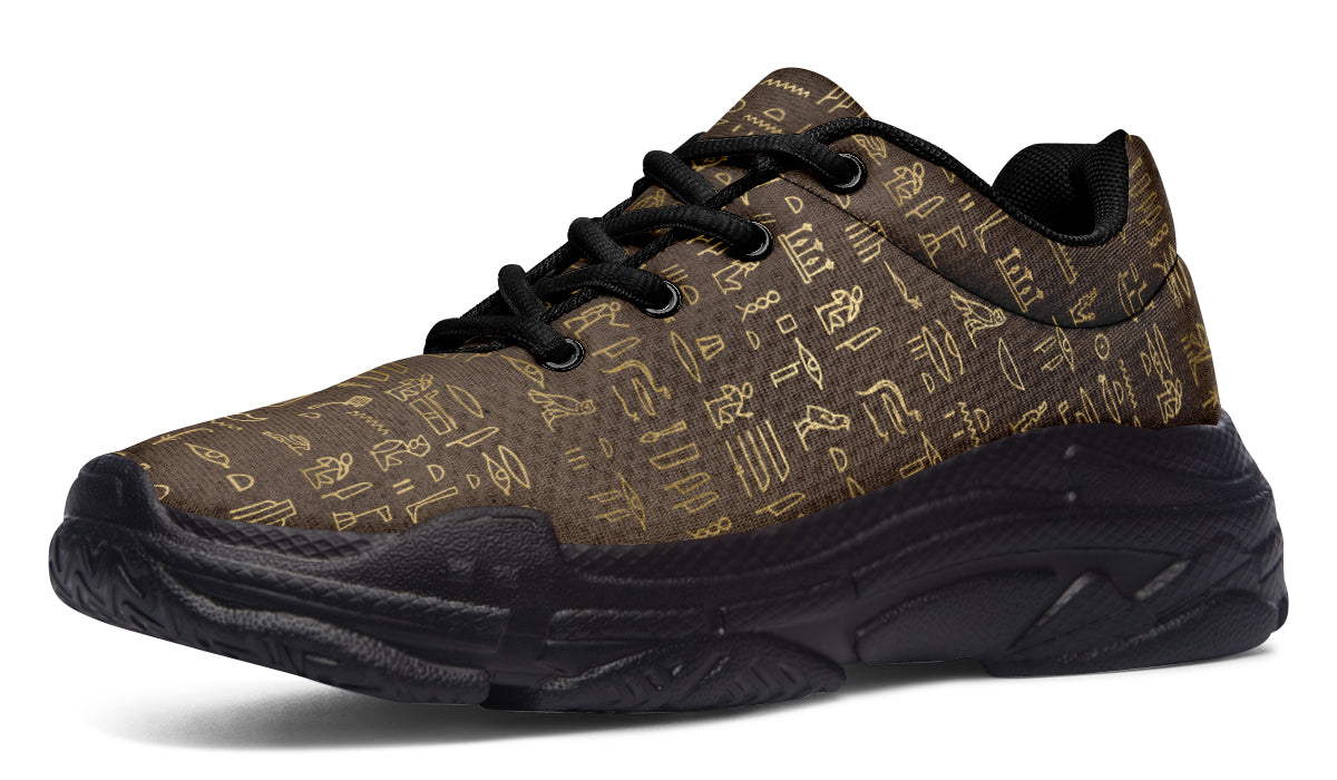 Hieroglyphics Chunky Sneakers - Offbeat Sweetie