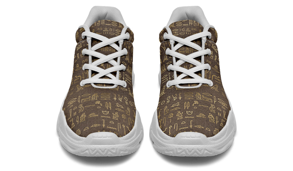 Hieroglyphics Chunky Sneakers - Offbeat Sweetie