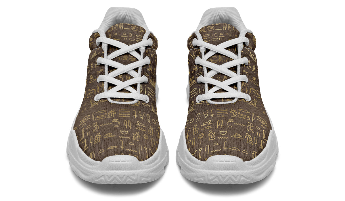 Hieroglyphics Chunky Sneakers - Offbeat Sweetie