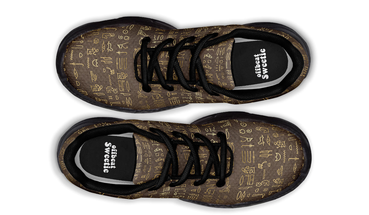 Hieroglyphics Chunky Sneakers - Offbeat Sweetie