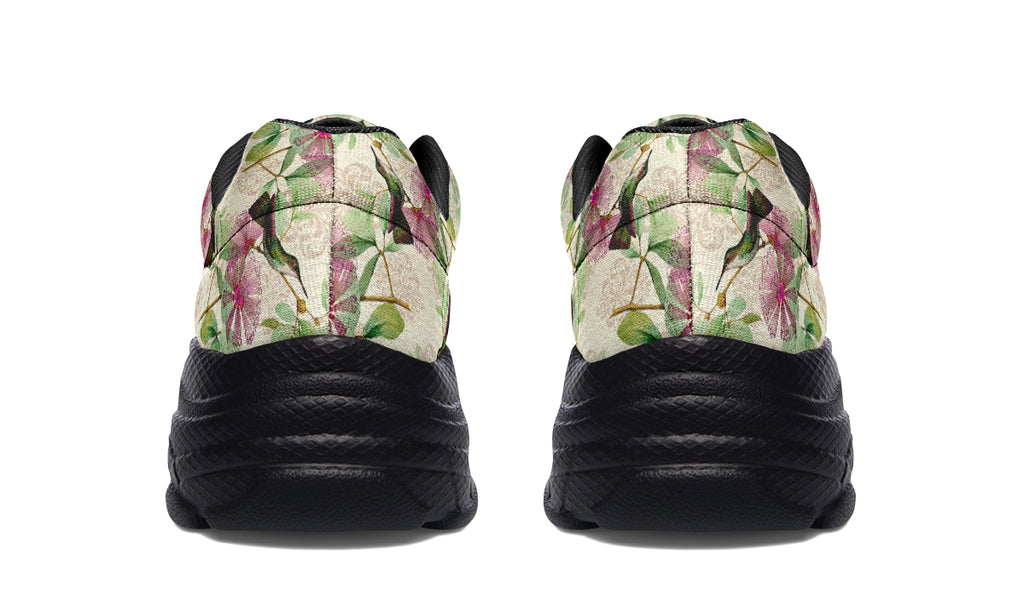 Hummingbirds Chunky Sneakers - Offbeat Sweetie