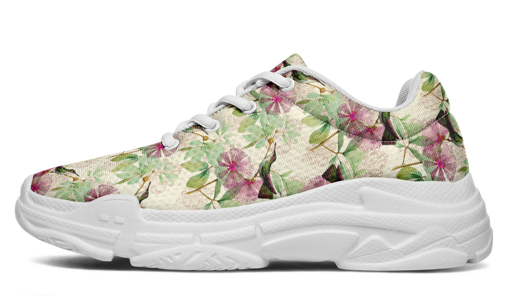 Hummingbirds Chunky Sneakers - Offbeat Sweetie