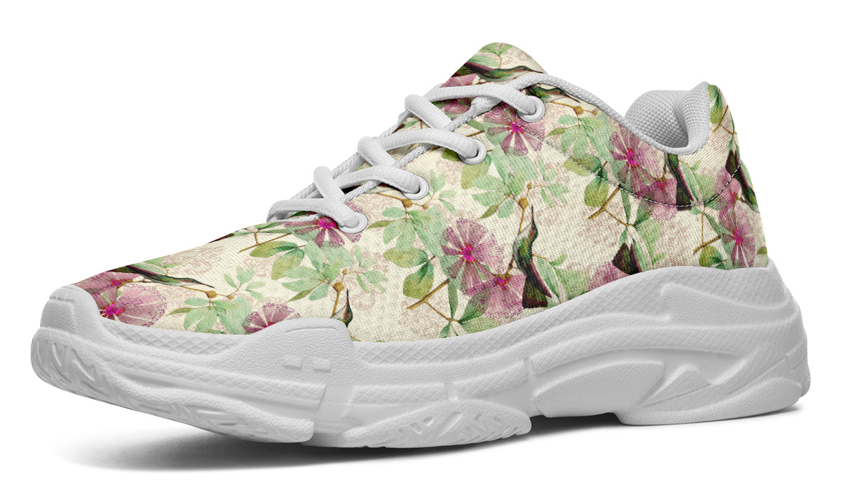 Hummingbirds Chunky Sneakers - Offbeat Sweetie