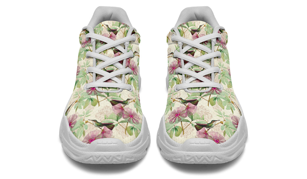 Hummingbirds Chunky Sneakers - Offbeat Sweetie