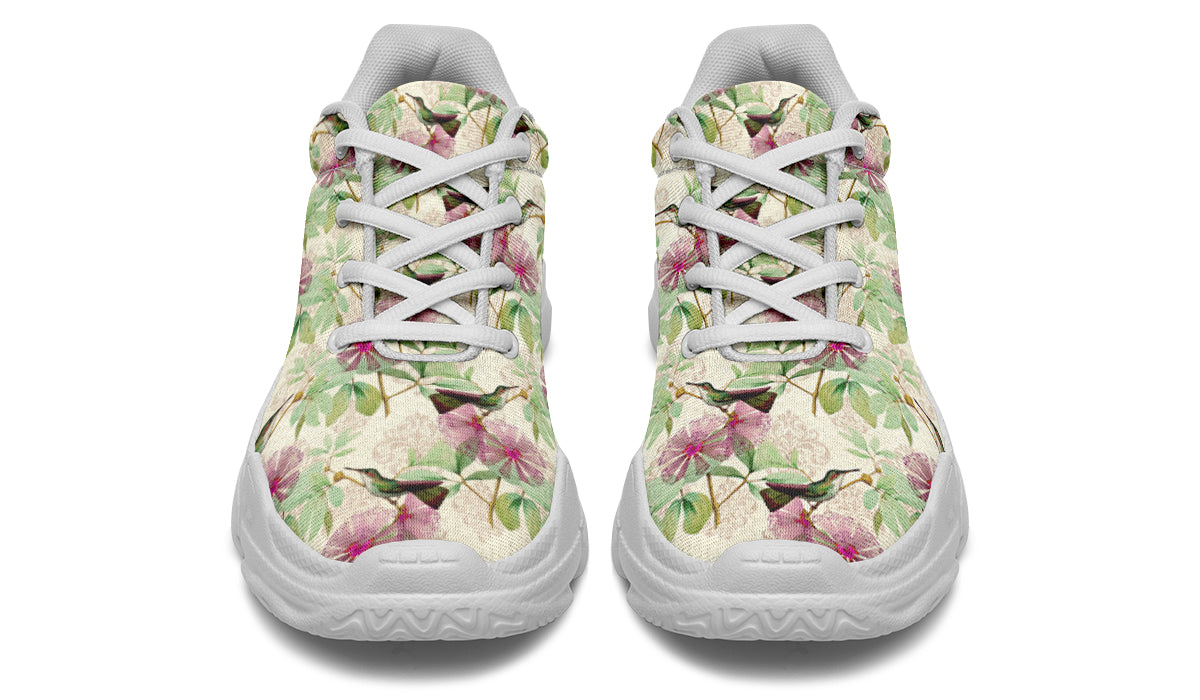 Hummingbirds Chunky Sneakers - Offbeat Sweetie