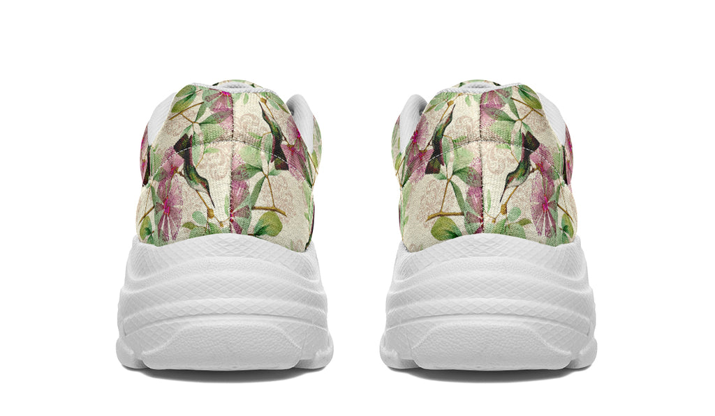 Hummingbirds Chunky Sneakers - Offbeat Sweetie