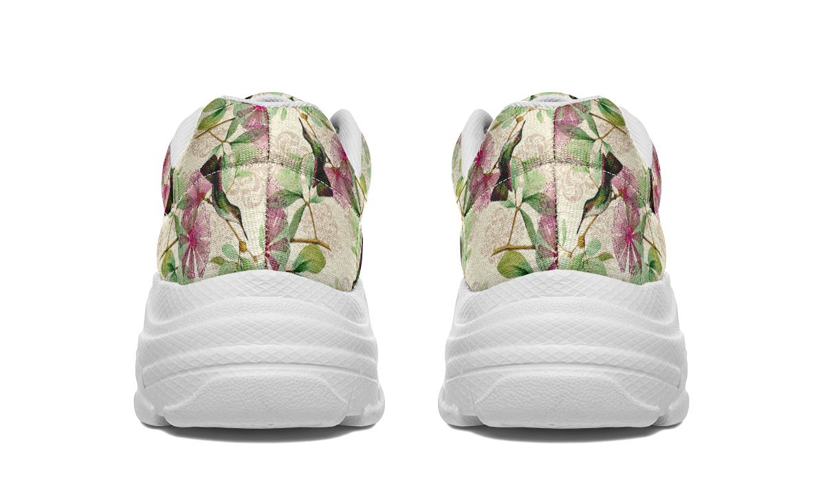 Hummingbirds Chunky Sneakers - Offbeat Sweetie