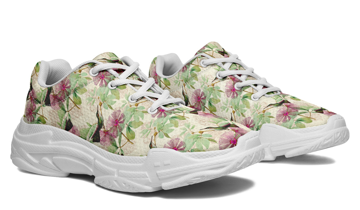 Hummingbirds Chunky Sneakers - Offbeat Sweetie