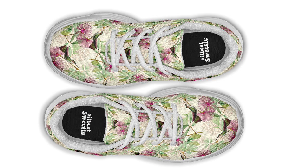 Hummingbirds Chunky Sneakers - Offbeat Sweetie